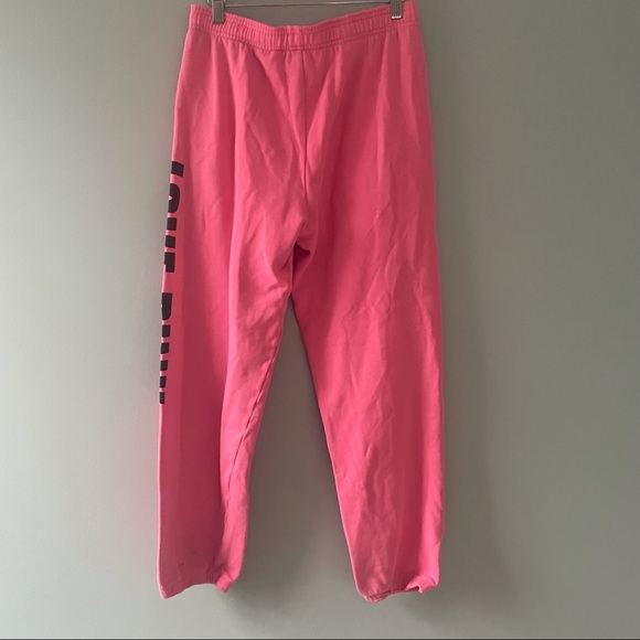 Vintage Victoria’s Secret LOVE PINK Sweatpants Cuff Ankle Drawstring Workout Y2K - Picture 8 of 9